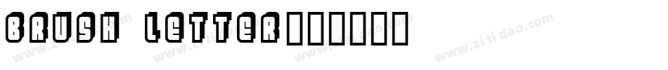 brush letter字体转换